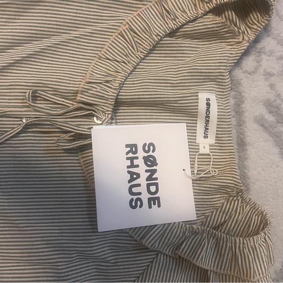 Striped Ruffle Pajama Set - Picture 4 of 4